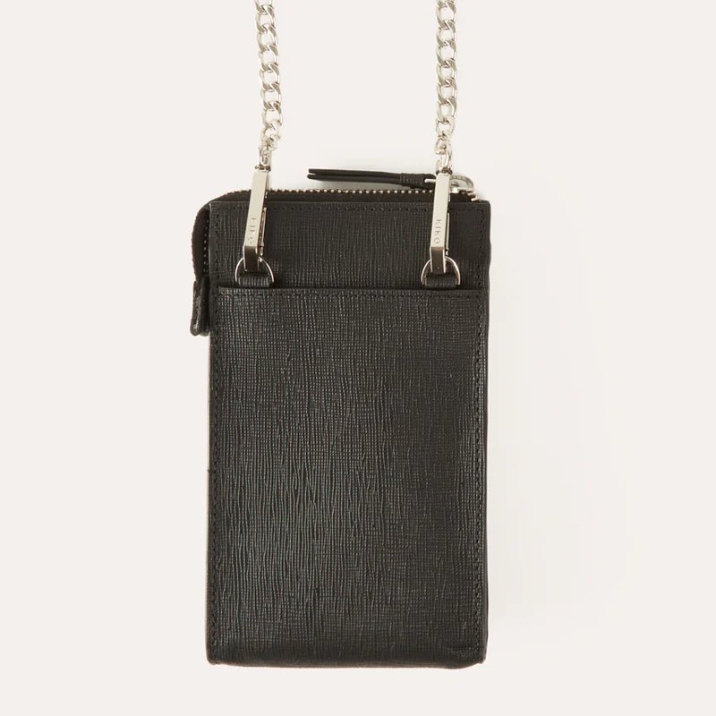 Shop Kiko Leather Crossbody Phone Wallet In Black