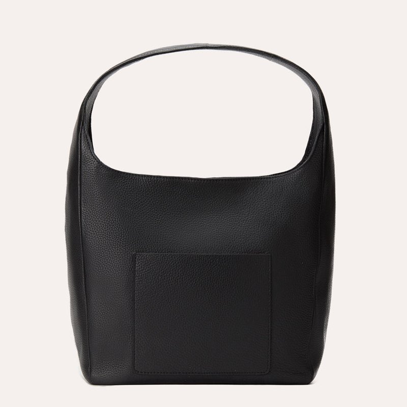 Kiko Leather Hobo Handbag In Black