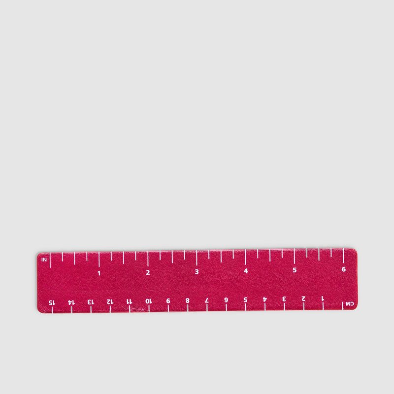 Kiko Leather Leather Ruler In Red