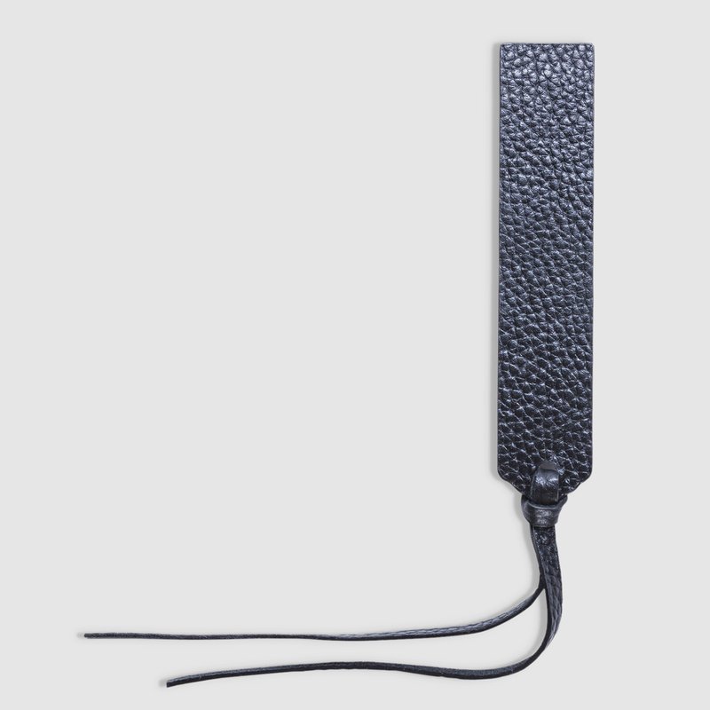 Kiko Leather Simple Bookmark In Black