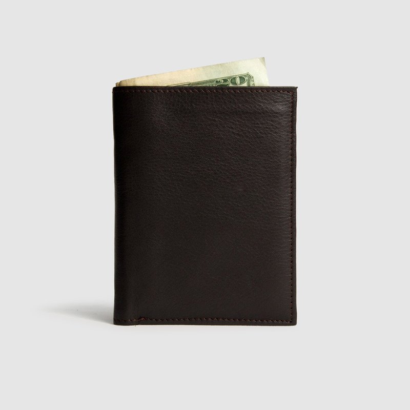 Kiko Leather Slimfold Passcase Wallet In Brown