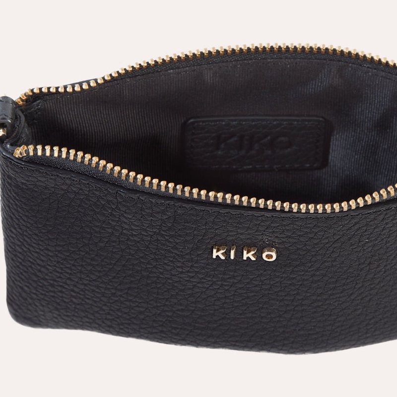Shop Kiko Leather Small Wristlet In Blue