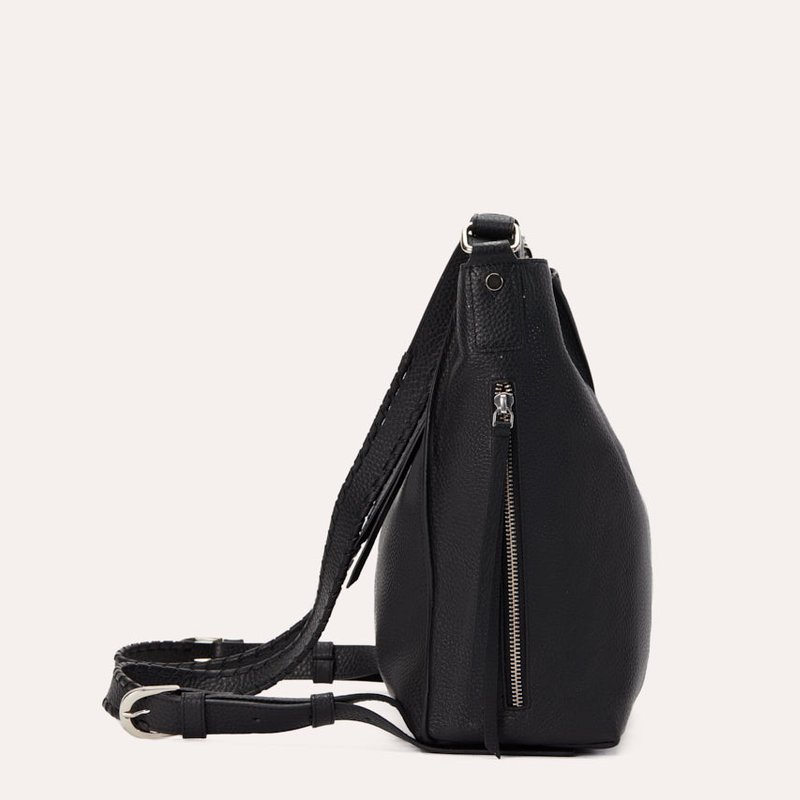 Kiko Leather Versatile Shoulder Bag In Black