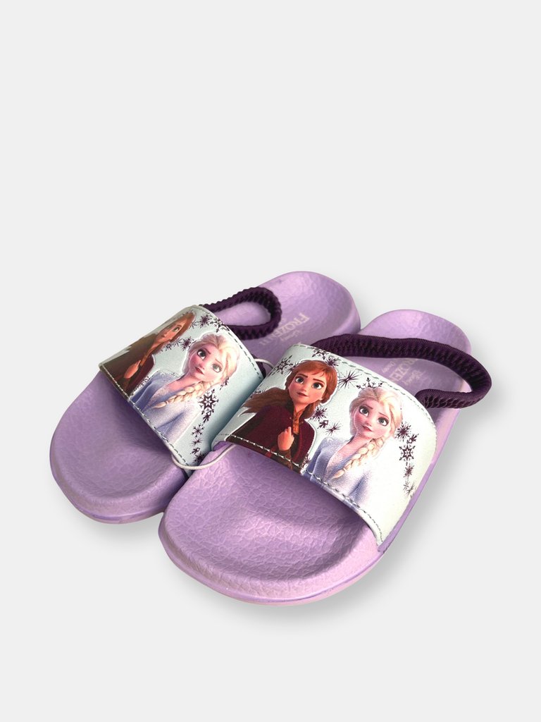 Frozen Girls Slide Sandals with Heel Strap - Multi
