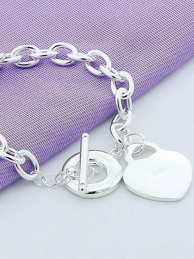 KimmyShop Heart Shaped Lady Charm Bracelet (925 Silver) product