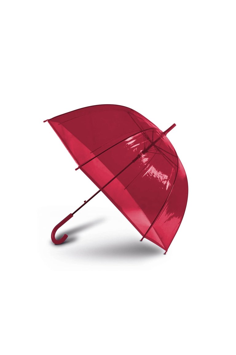 Kimood Automatic Opening Transparent Dome Umbrella (Red) (One Size) - Default Title