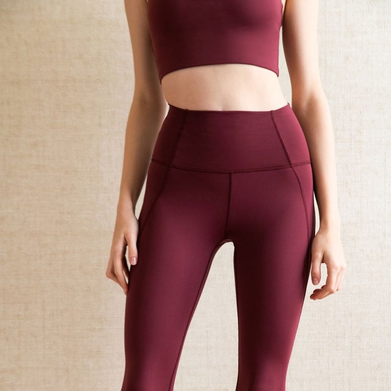Kin + Ally Dahlia Compression Legging In Activeknit In Red