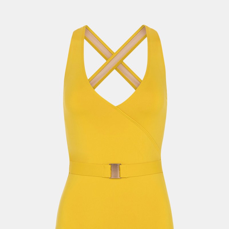Kingdom & State Tuscany Luxe Belted One Piece In Yellow