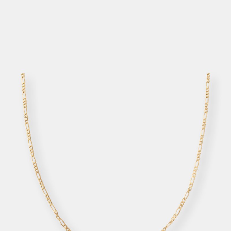 Shop Kinn Studio Kyle Figaro Chain Necklace In Gold