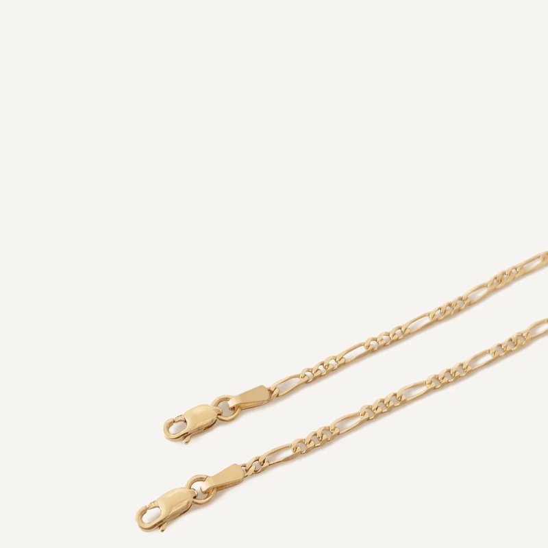 Shop Kinn Studio Kyle Figaro Chain Necklace In Gold
