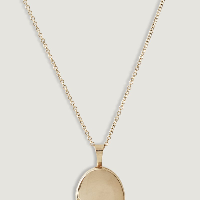 Kinn Studio Maison Gold Oval Locket Necklace