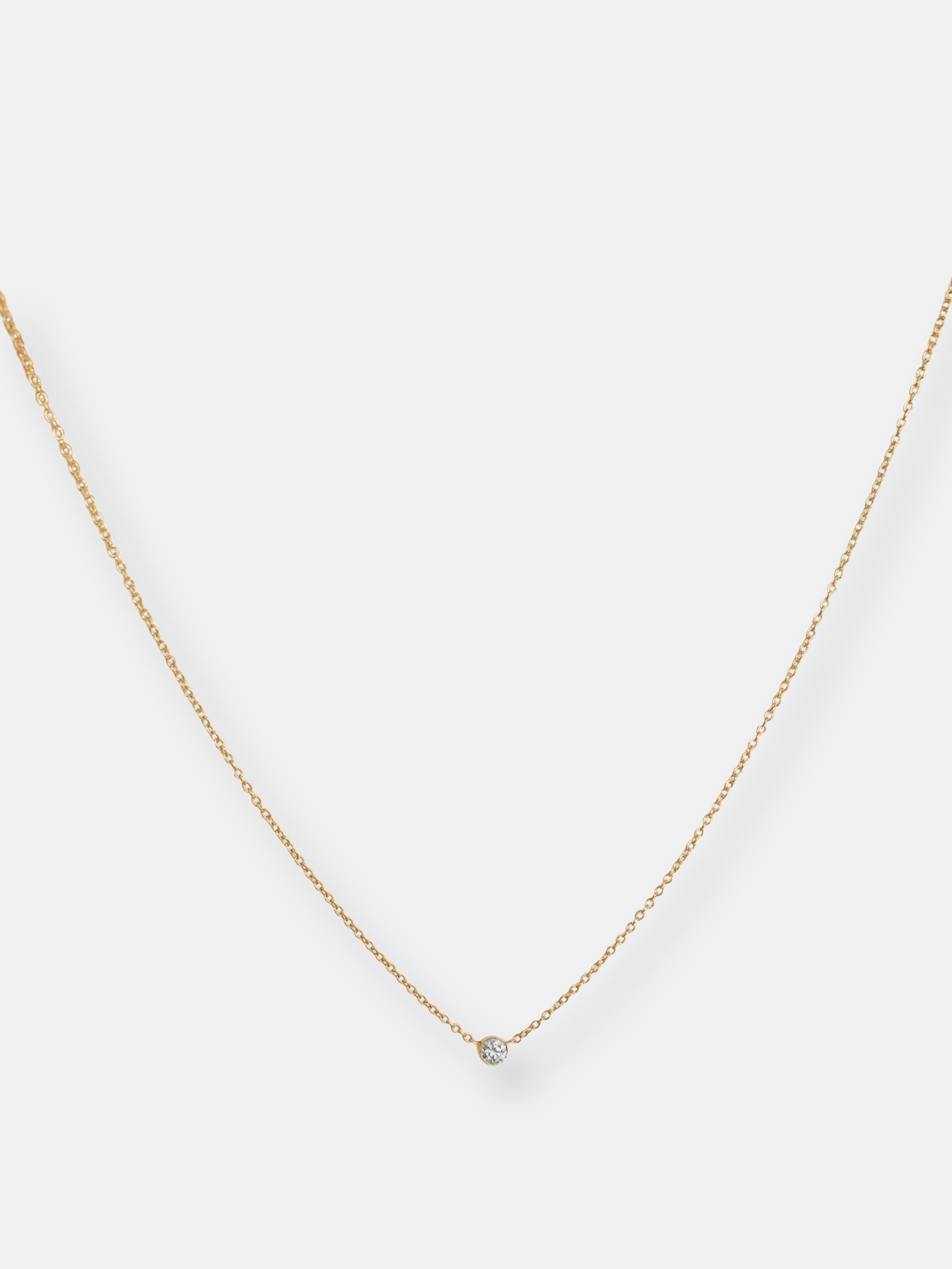 Kinn Studio Round Diamond Necklace In Gold | ModeSens