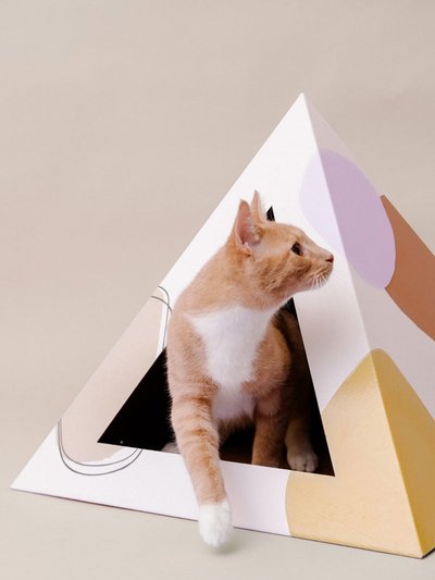 Kitty Kardboard 'Abstract' Cardboard Cat Pyramid product