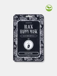 Black Happy Mask, Pack of 10