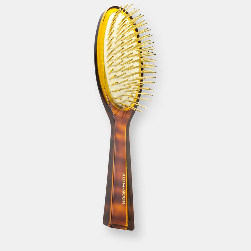Koh-i-noor Jaspè Oval Gold Metal Pin Brush, Large