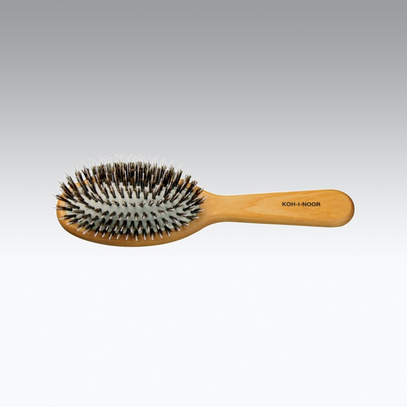 Shop Koh-i-noor Legno Alder Wood Pneumatic Hair Brush With Boar Bristles And Nylon Pins