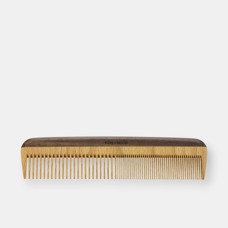 Koh-i-noor Legno Beech And Kotibe Wood Wide And Close Spread Tooth Comb