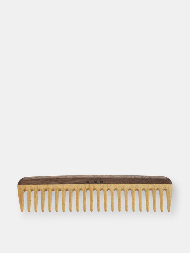 Legno Beech and Kotibe Wood Wide Spread Tooth Comb
