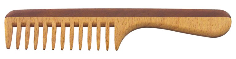 Legno Beech and Kotibe Wood Wide Tooth Comb