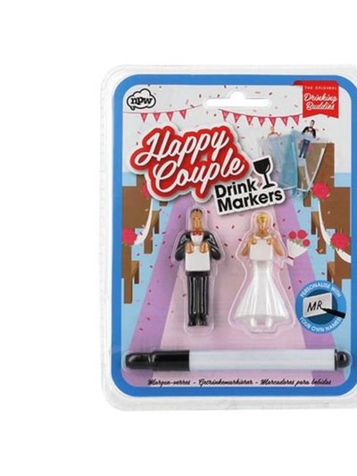 Kole Imports MK308-72 Drinking Buddies Bride & Groom Drink Markers - Pack Of 72 product