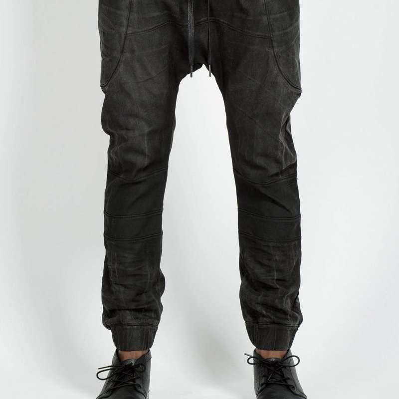 Konus Men's Drop Crotch Sweatpants In Black