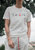 Konus Men's T-shirt With Multi Color Logo Print in White