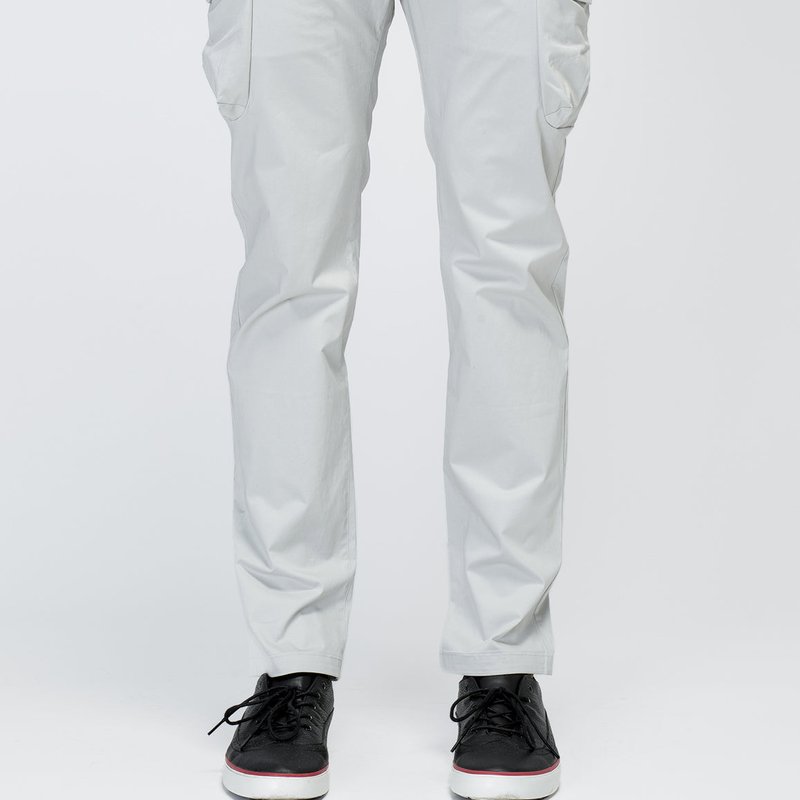 Shop Konus Men's Cargo Pocket Jogger With Side Stripe In Gray In Grey