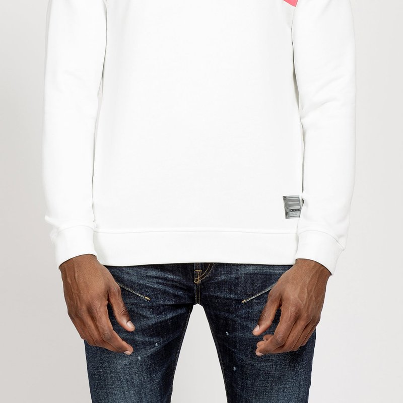 Shop Konus Men's Community French Terry Crew Sweatshirt In White