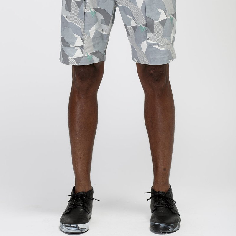 Shop Konus Men's Digital Camo Cargo Shorts In Grey