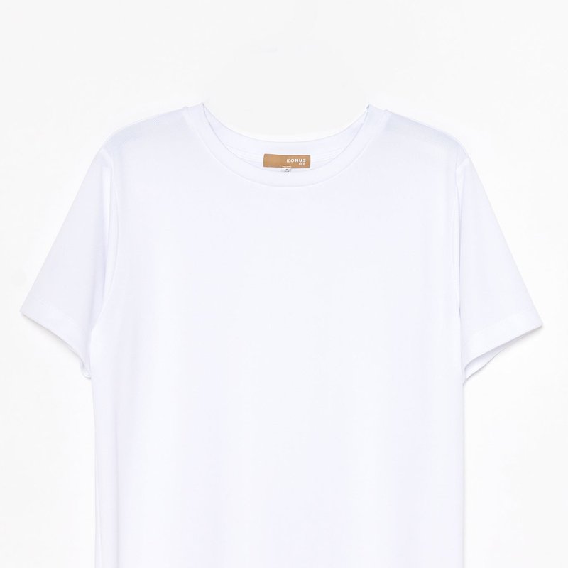 Konus Men's Eco Friendly Reolite Tech T-shirt In White
