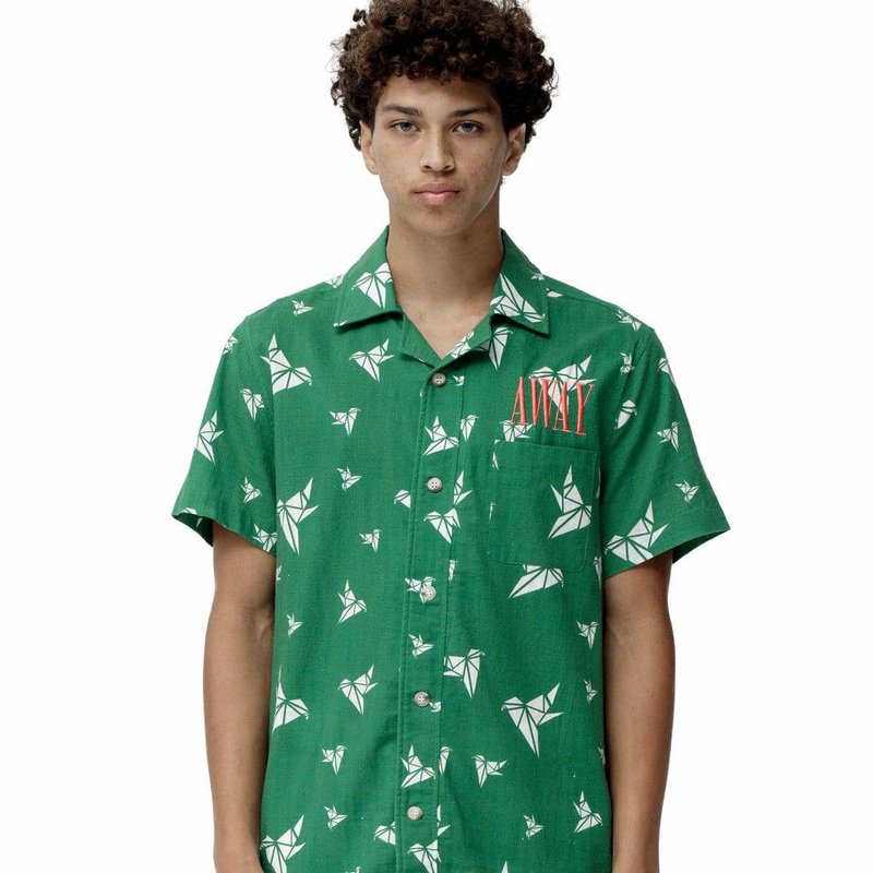 Konus Men's Green Revere Collar Shirt