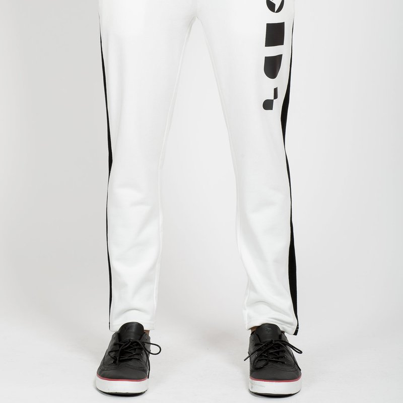 Shop Konus Men's Hanks Zip Sweatpants In White