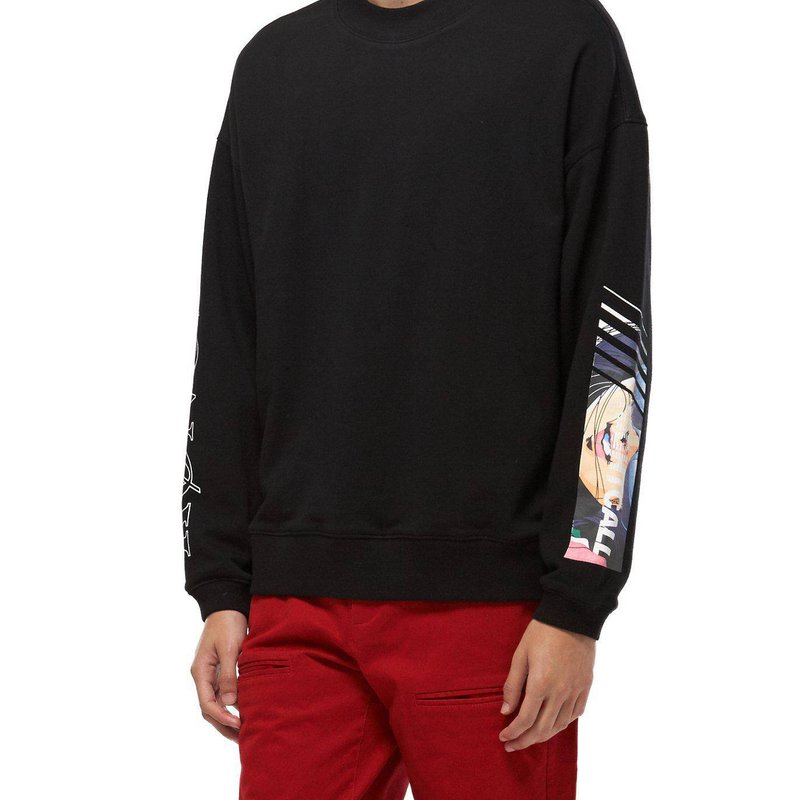 Shop Konus Men's Oversize Sweatshirt In Black