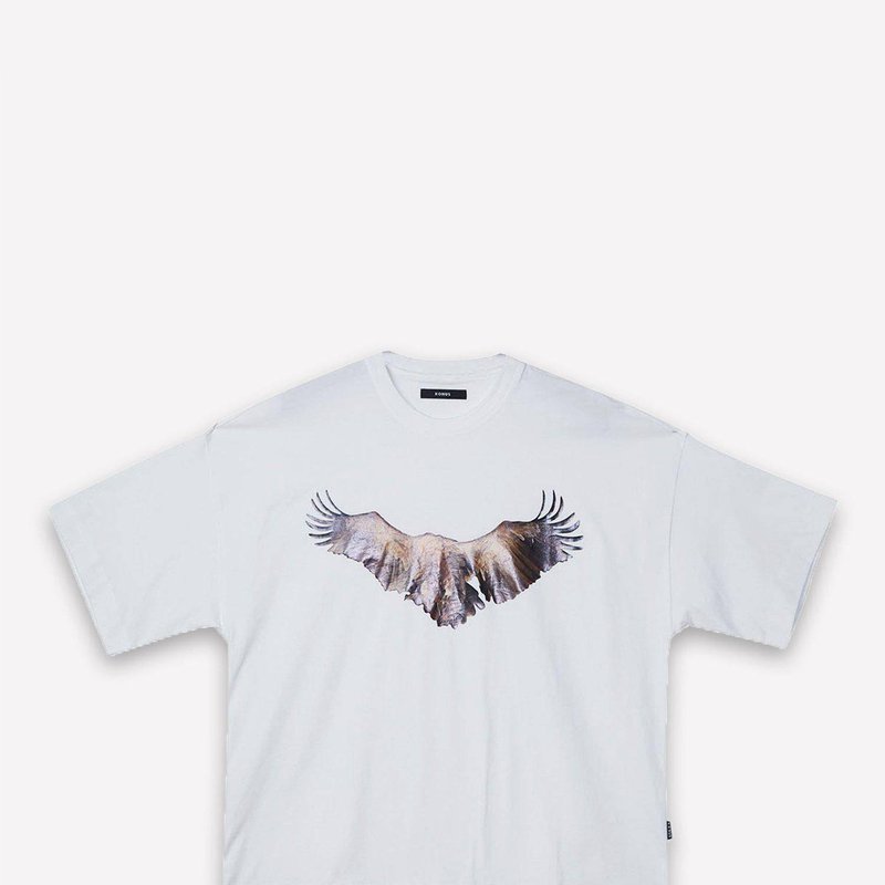 Konus Men's Oversized Vulture Graphic Tee In White