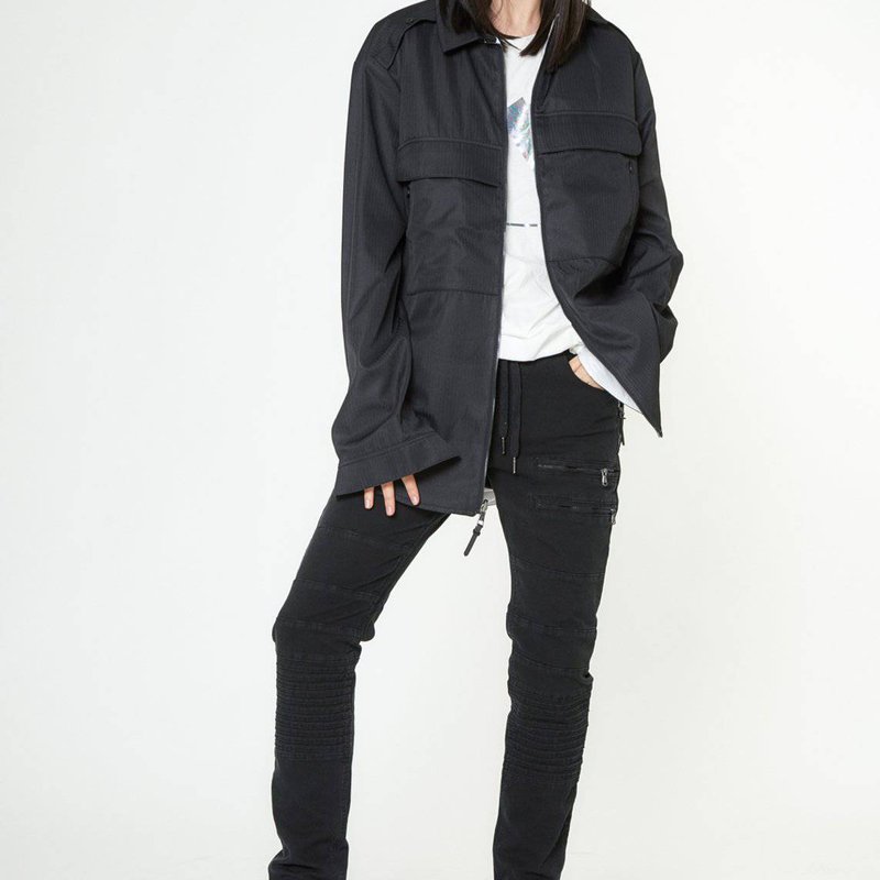 Konus Men's Reversible Shirt Jacket In Black