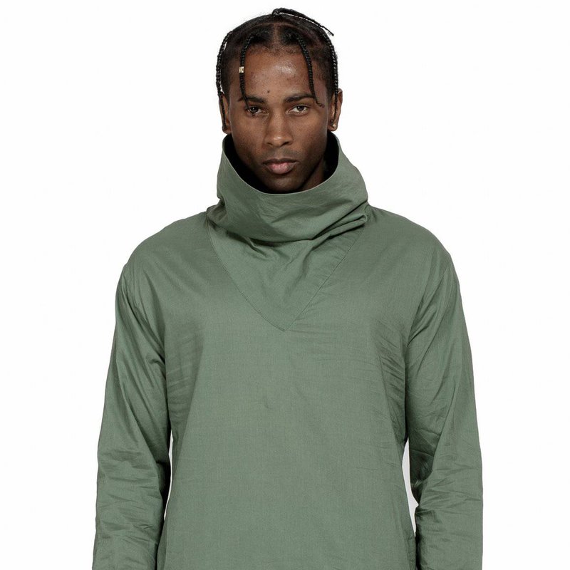 Shop Konus Men's Turtle Neck Pullover In Green