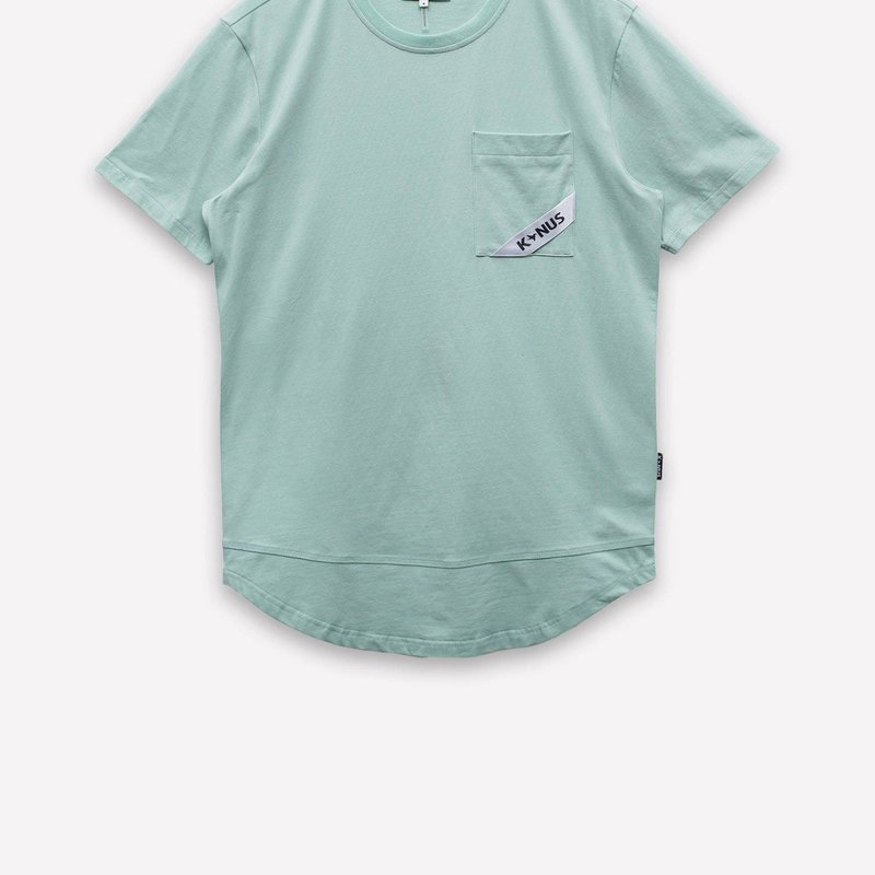 Shop Konus T-shirt With Curved Hem In Green