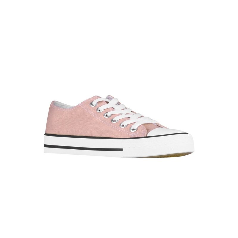 Krisp Womens/ladies Basic Low Top Sneakers In Pink