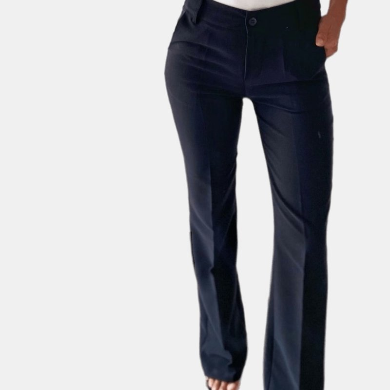 Krisp Womens/ladies Mix And Match Bootcut Pants In Black