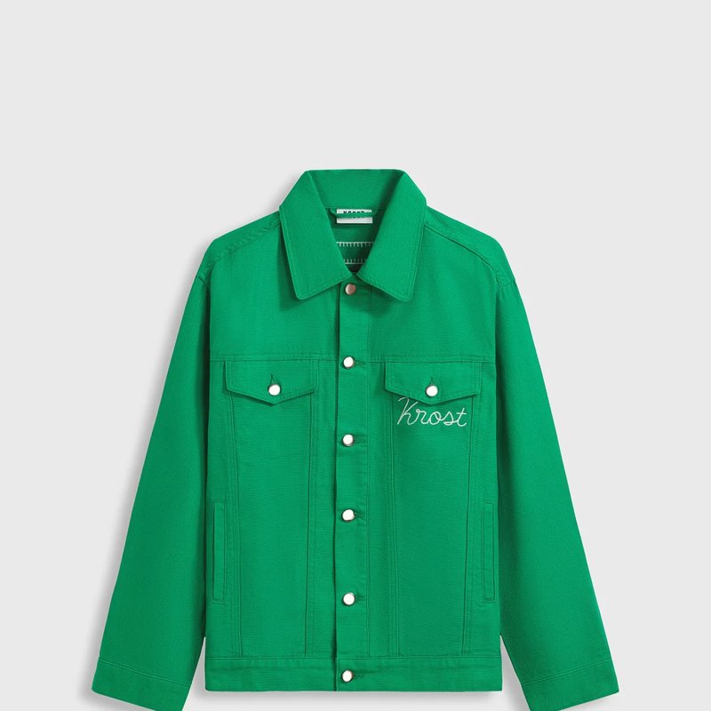 Krost Chainstitch Jacket In Green