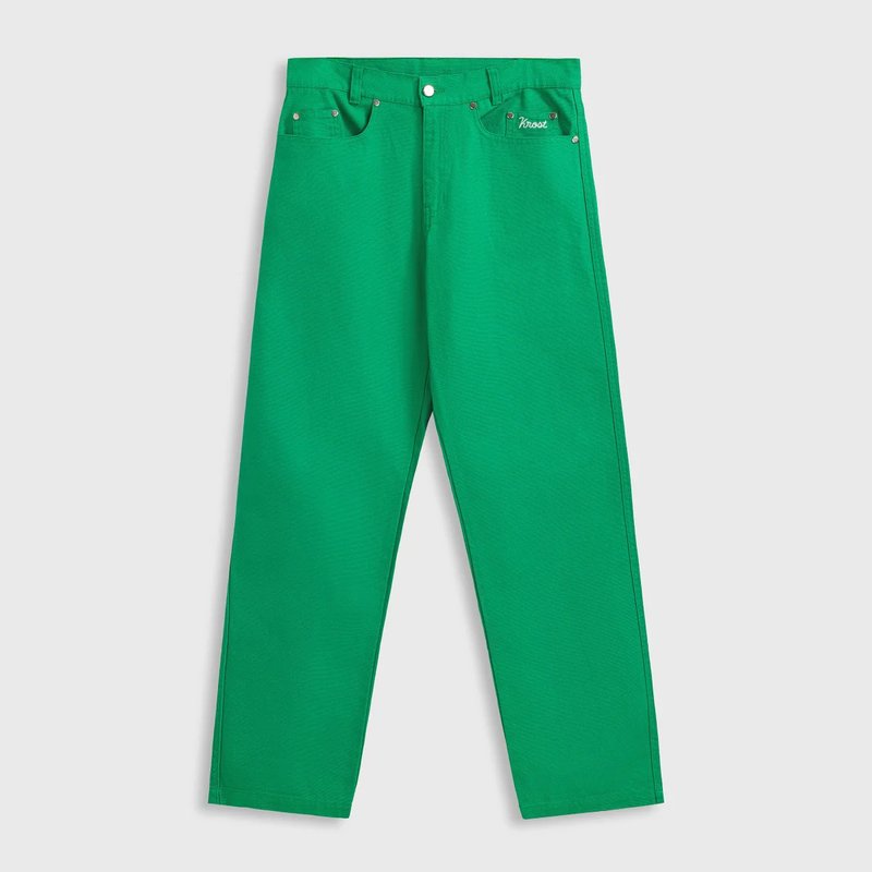 Krost Chainstitch Pant In Green