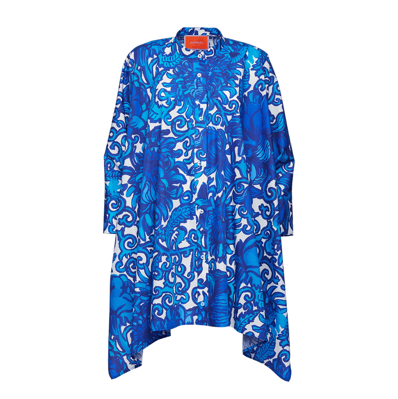 La Doublej La Double J Foulard Mini Dress In Blue