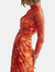 Apéro Dress - With Slit  - Coral