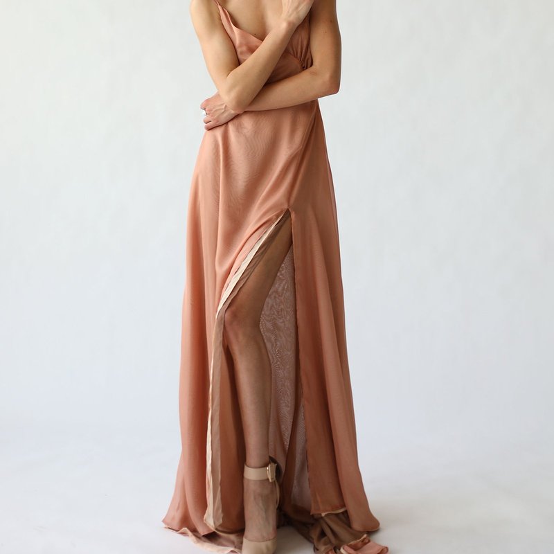 La Musa Caramel Sunset Dress In Brown