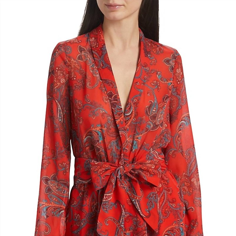 Shop L Agence Arabell Romper In Red