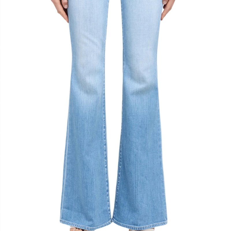 Shop L Agence Bell Flare Pant In Blue