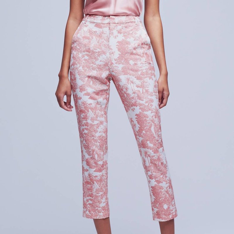 Shop L Agence Ludivine Trouser In Pink