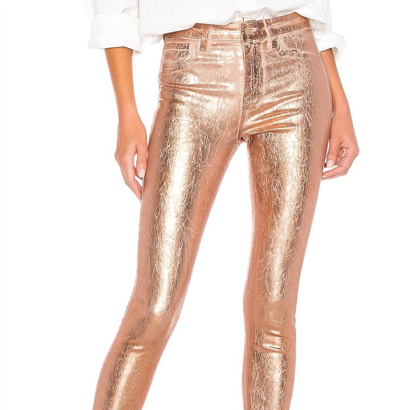 Shop L Agence Margot High Rise Skinny Jean In Pink