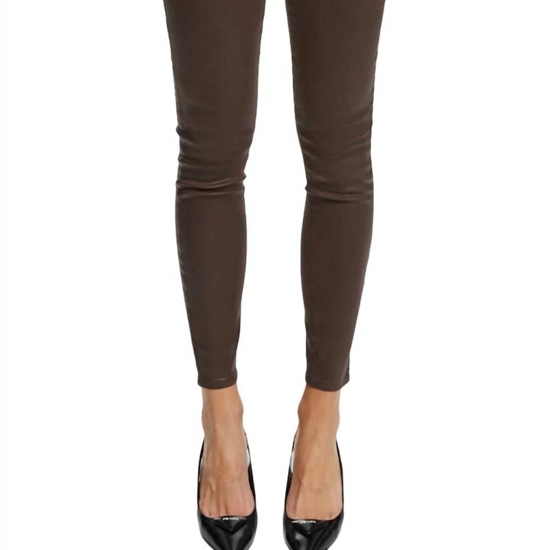 Shop L Agence Margot Skinny Jeans In Brown
