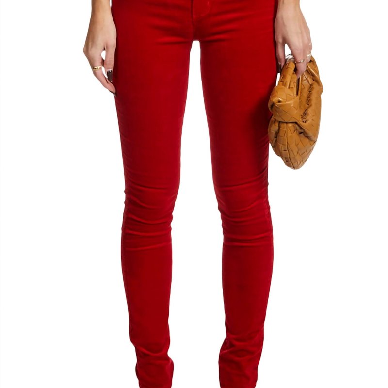 Shop L Agence Marguerite Skinny Jeans In Red